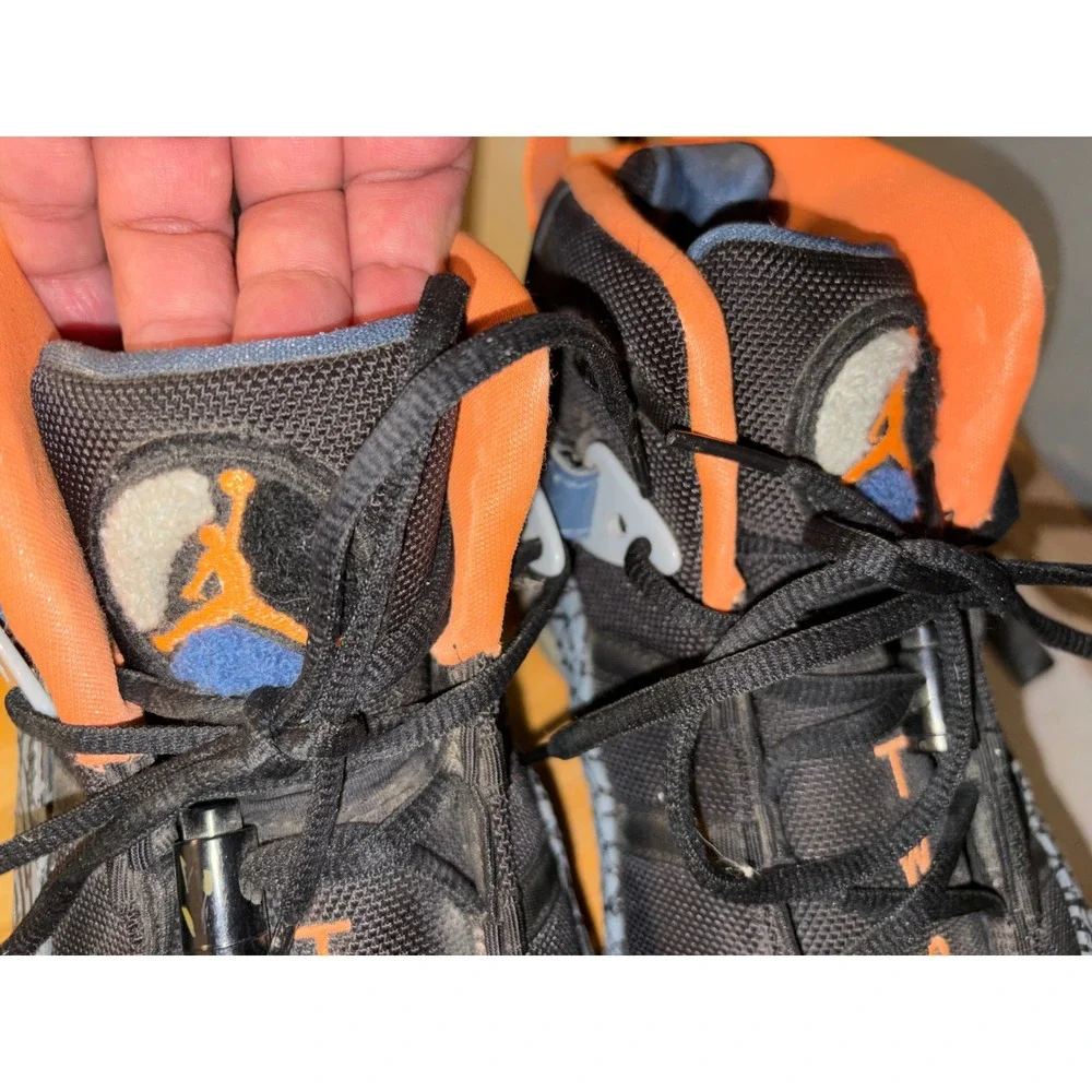 Jordan 6 Rings Elephant Print Black Atomic Orange New Slate 322992-025 Mens 11.5